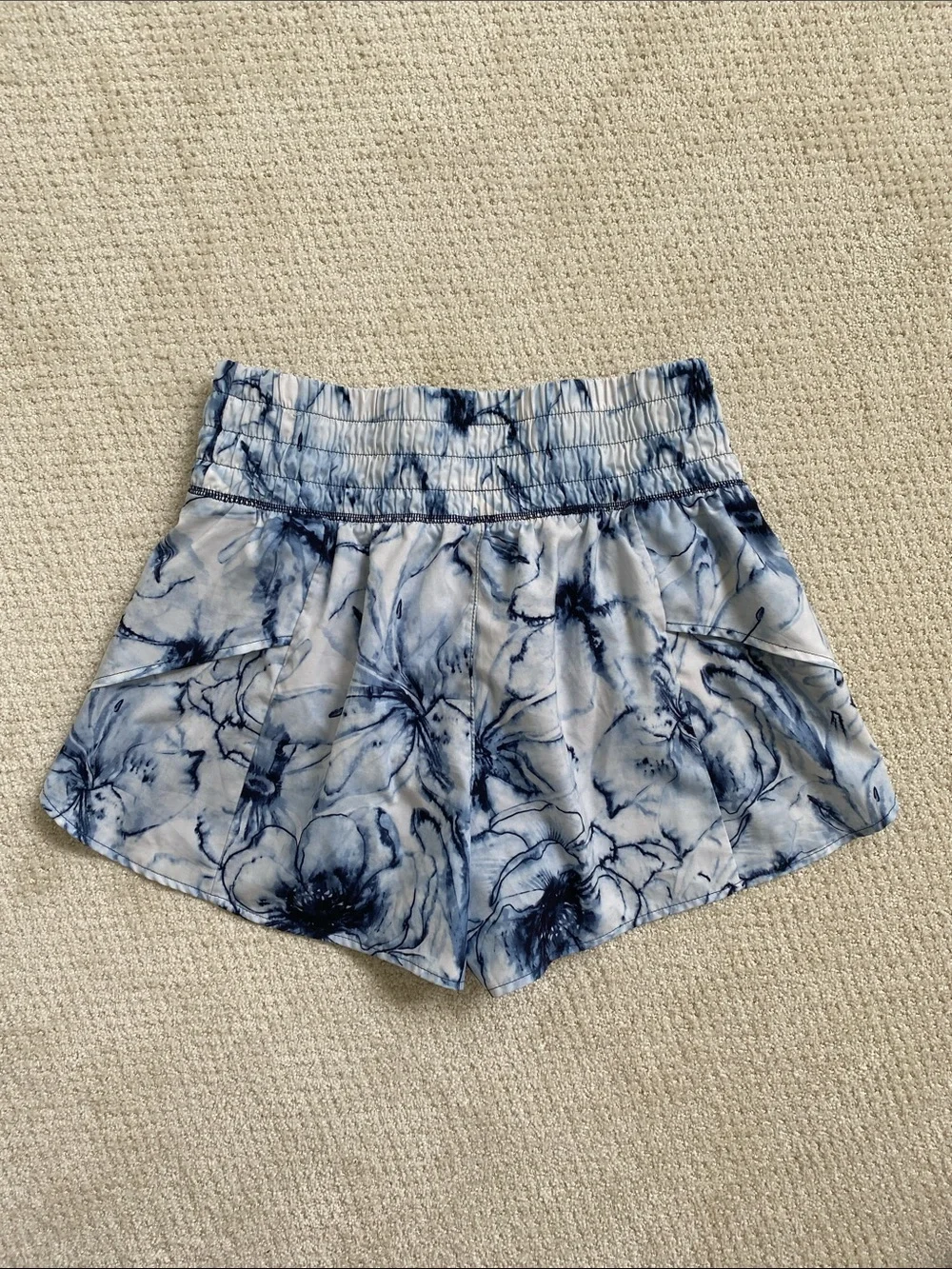 Calia Abstract Tie-Dye Blue Floral Women’s Shorts